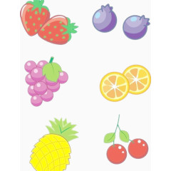 各类水果彩绘图