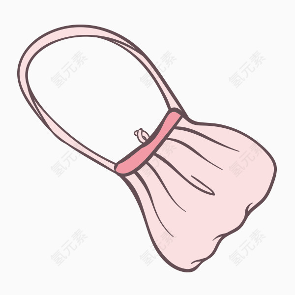 手绘粉色包包