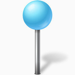 Map Marker Ball Azure Icon