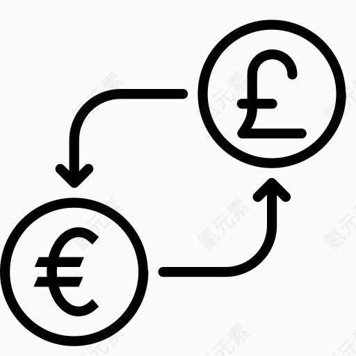 转换货币欧元金融钱英镑以货币兑换英镑的2卷