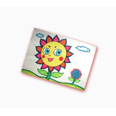 儿童卡通手绘鲜花太阳素材