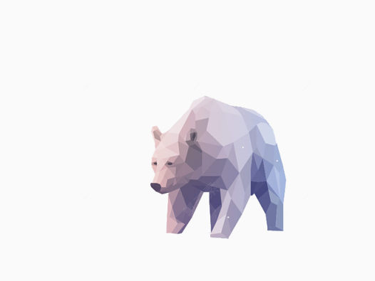 多边形的北极熊下载