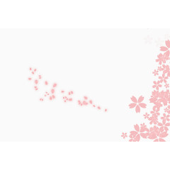 唯美创意粉色花瓣飘落