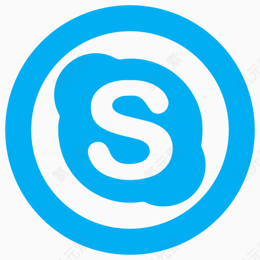 Skype的图标社会网络