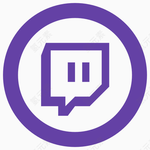 抽搐twitch.tv图标社会网络