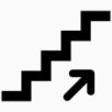 楼梯楼梯起来提升上升提升上传增加点图标下载