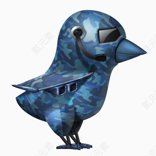 军事推特鸟令人惊叹的微博鸟图标
