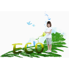 ECO环保和女孩