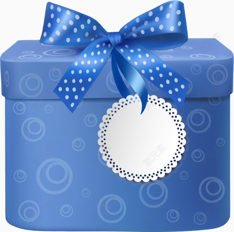 蓝色包装精美立体礼盒