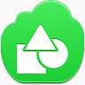 形状free-green-cloud-icons