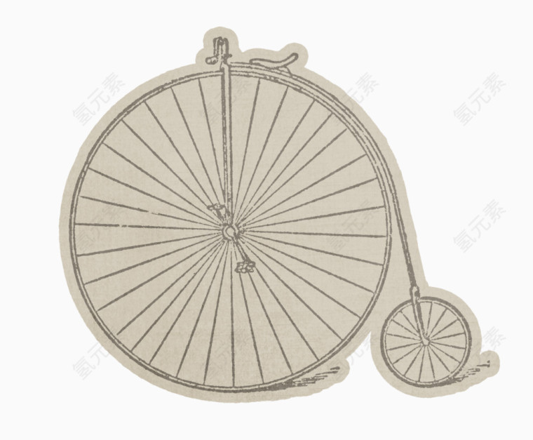 手绘创意自行车
