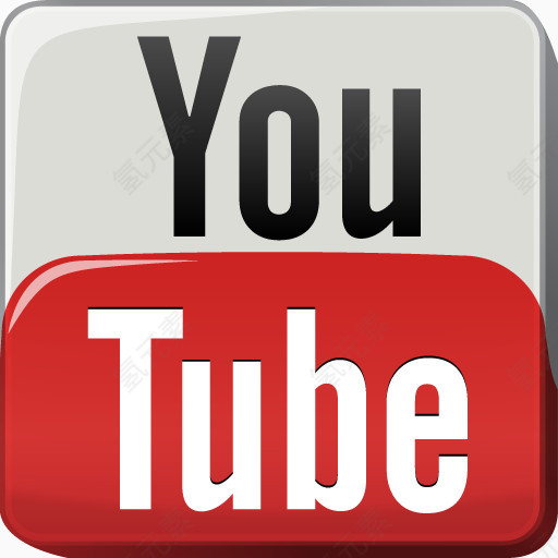 玩电视电视视频YouTube自由社交媒体图标