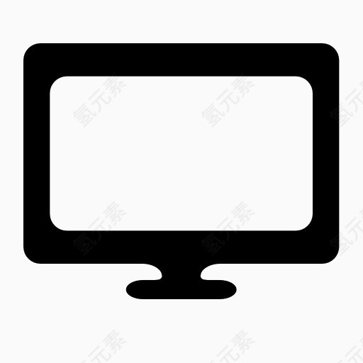 计算机宽屏显示器图标