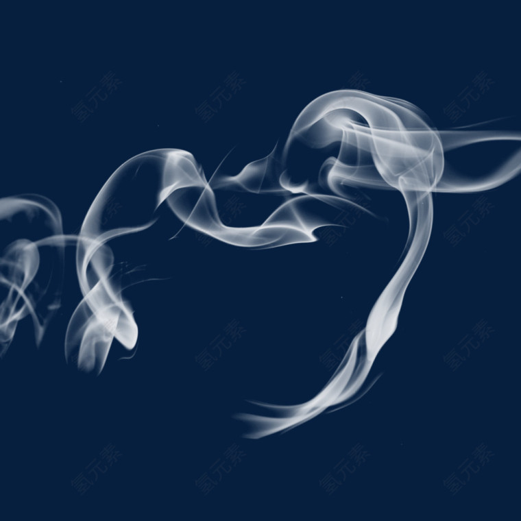 漂浮创意白色油烟机烟雾