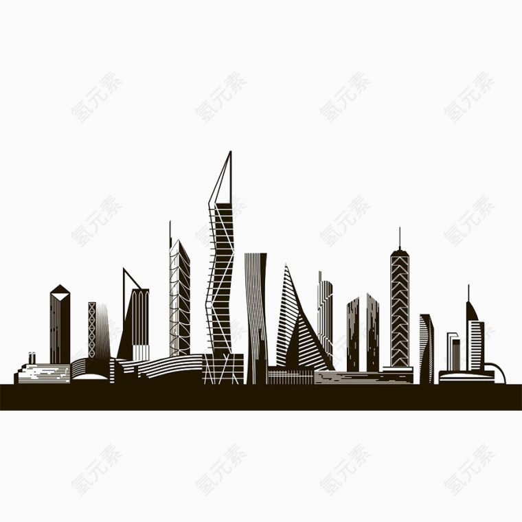 香港高楼大厦标志建筑