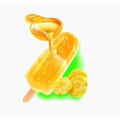 蜂蜜冰棍素材图片