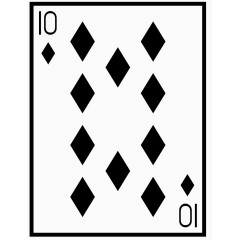 矢量图扑克方片10