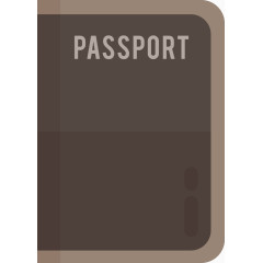 护照平面矢量图