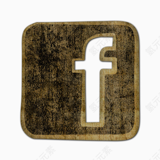Facebook标志广场社会社会网络锡拼凑的布