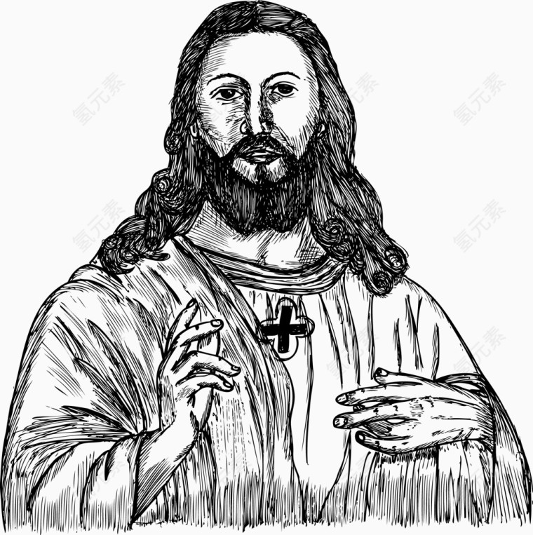 耶稣肖像图