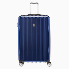 产品实物深蓝色拉杆行李箱