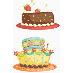 卡通可爱生日蛋糕甜点