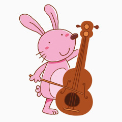 拉大提琴的小兔子