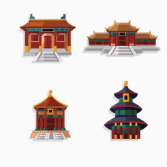 中国和欧洲建筑房子