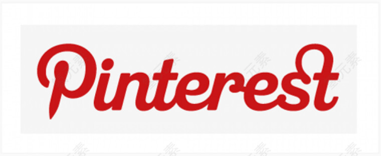 矩形PinterestPinterest的社会标签的图标