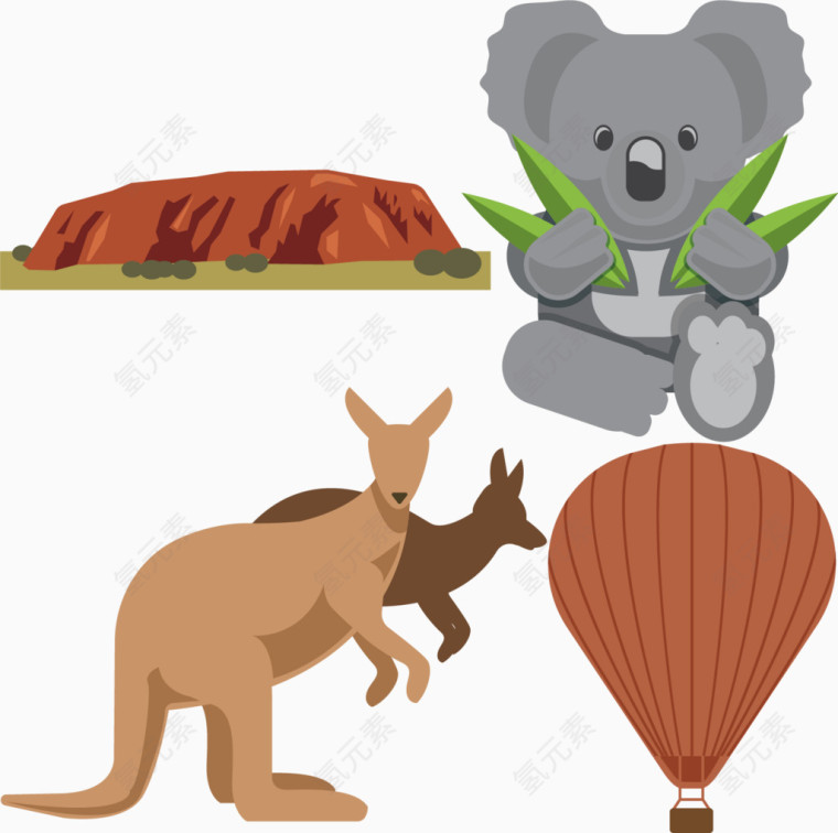 澳大利亚图标元素