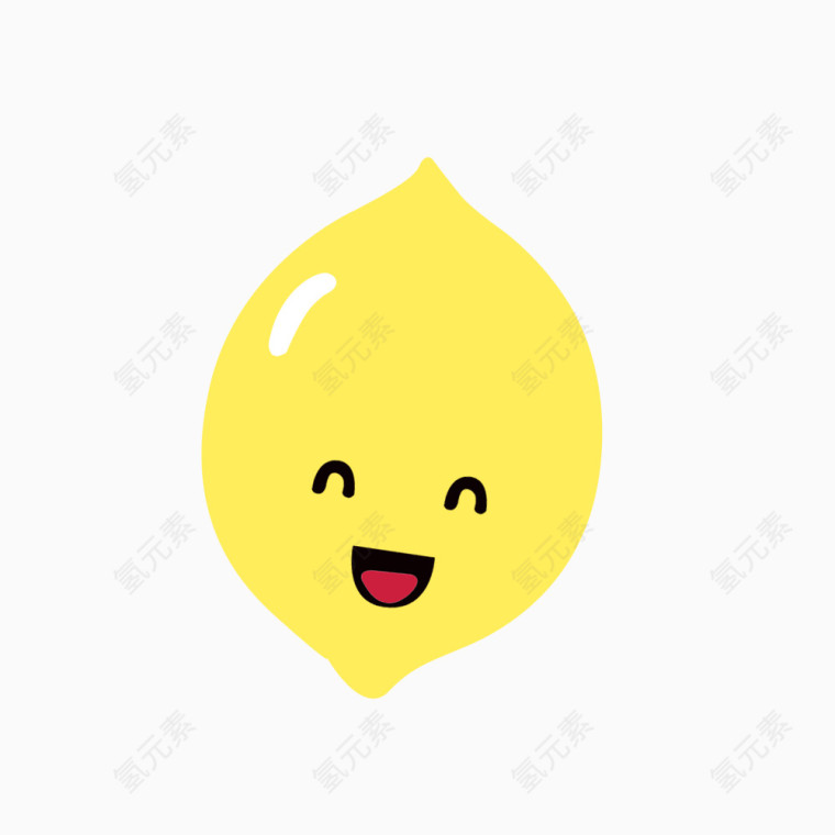 六一儿童节卡通装饰柠檬