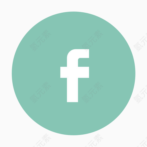 社会社交媒体青色、灰绿色免费