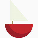 Boat red Icon