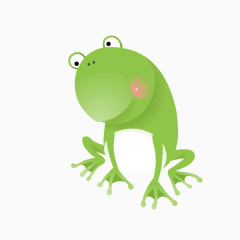 青蛙 绿色 卡通 动物