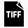 文件格式TIFF简单的黑色iphonemini图标