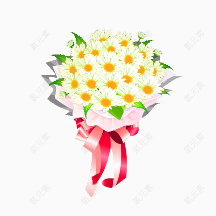 白色菊花花束