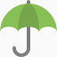 绿色的伞标志图标