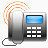 呼叫通信电话固定谈电话48x48的空闲时间图标