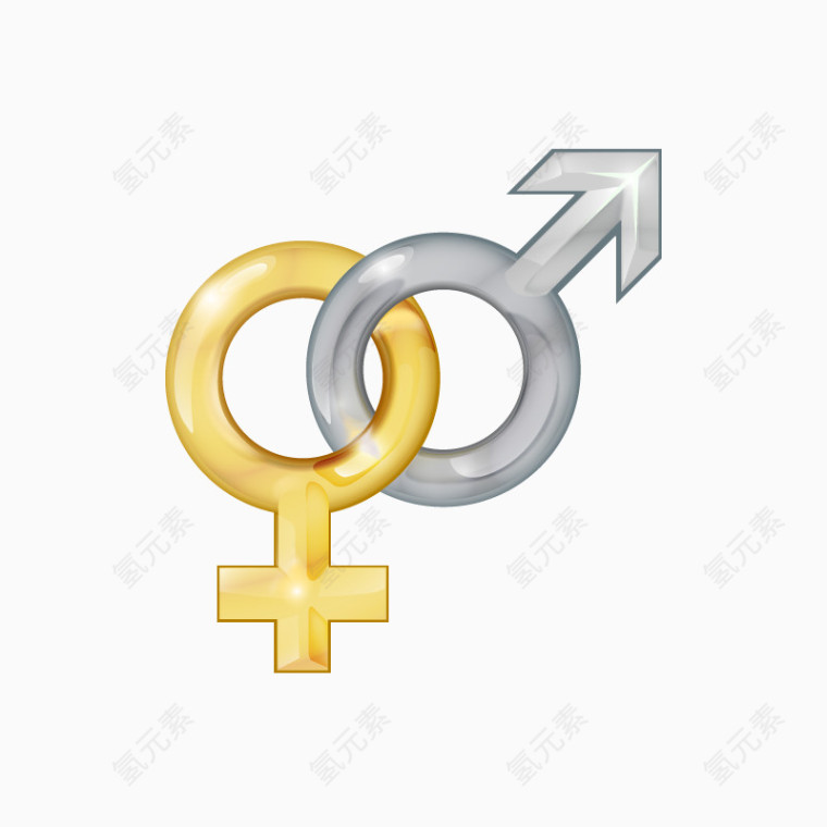 男女标志符号卡通图标