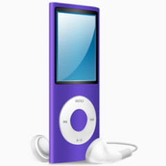 iPod纳米紫色紫色iPod Nano的色