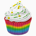 彩虹蛋糕蛋糕cupcakes-icons