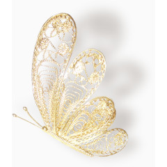 金色蝴蝶装饰物饰品