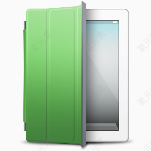 iPad白色绿色封面图标