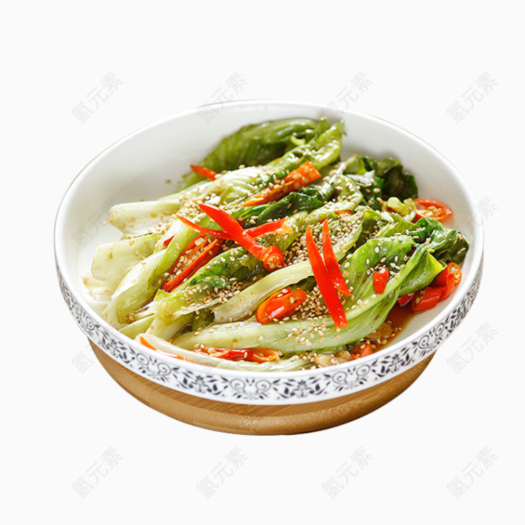 红椒小白菜