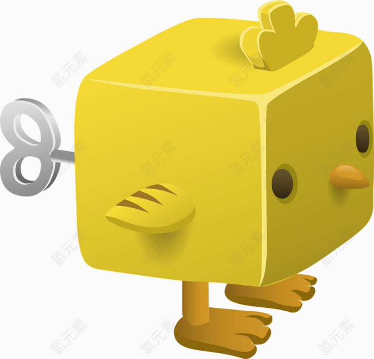 黄色机械小鸟