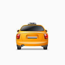 出租车回来黄色的Transport-Multiview-icons