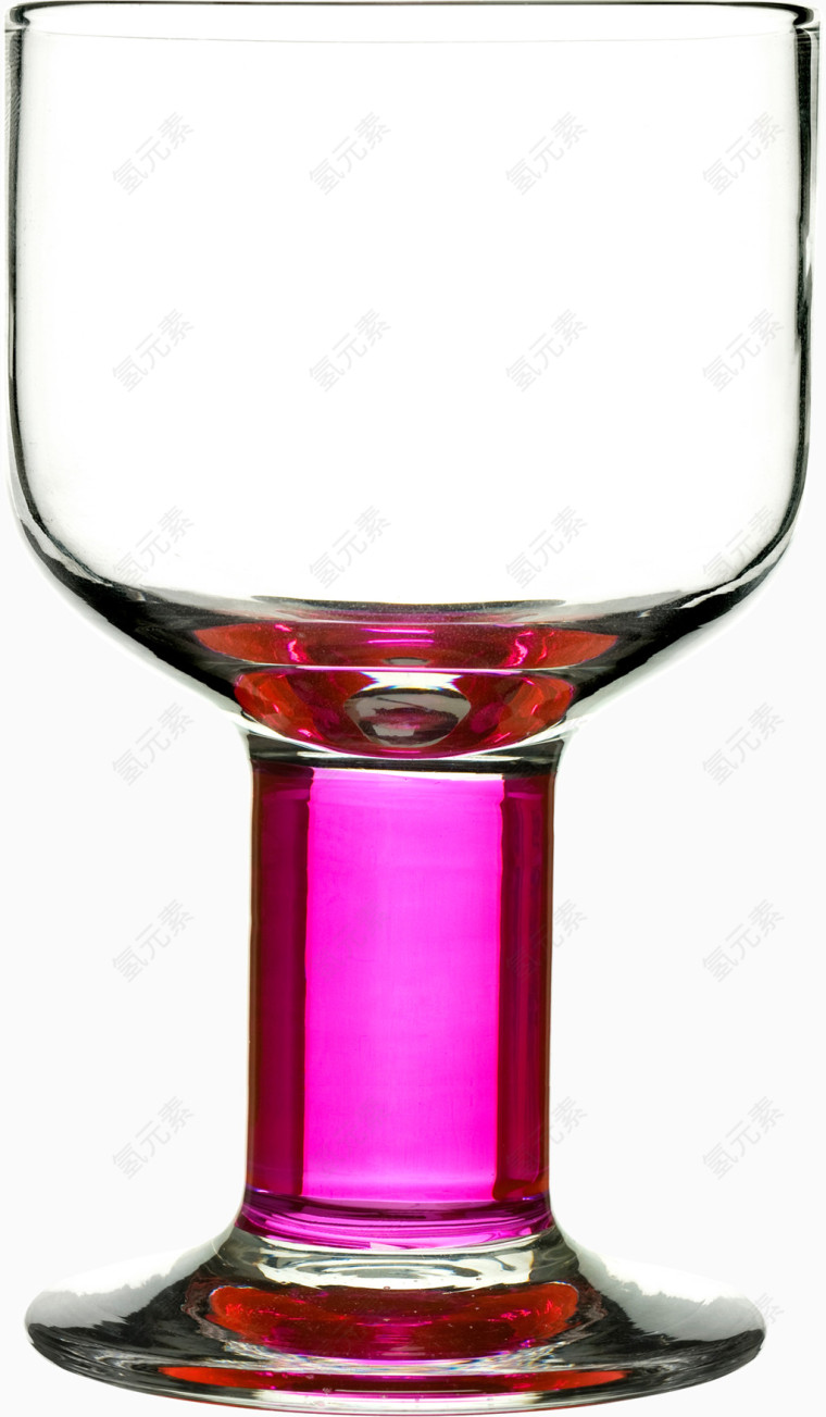 红色透明杯子