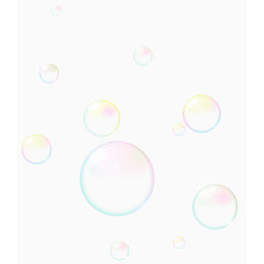 彩色透明气泡