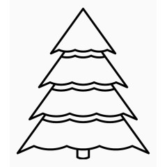 圣诞节树Christmas-Trees-Line-Craft-icons