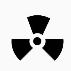 放射性警示标识图标